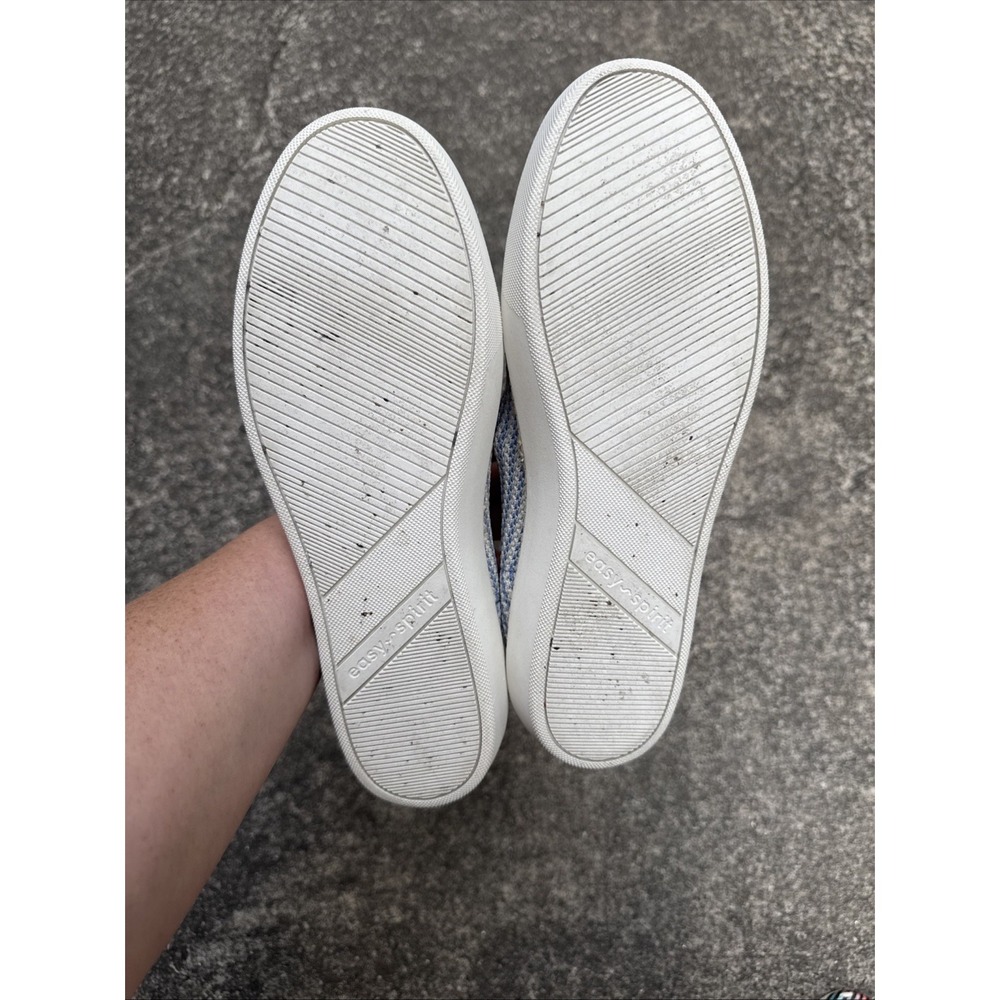 Easy Spirit Presley Breathable Slip On Sneakers Womens 9.5 Blue Cream Comfort - Picture 9 of 10